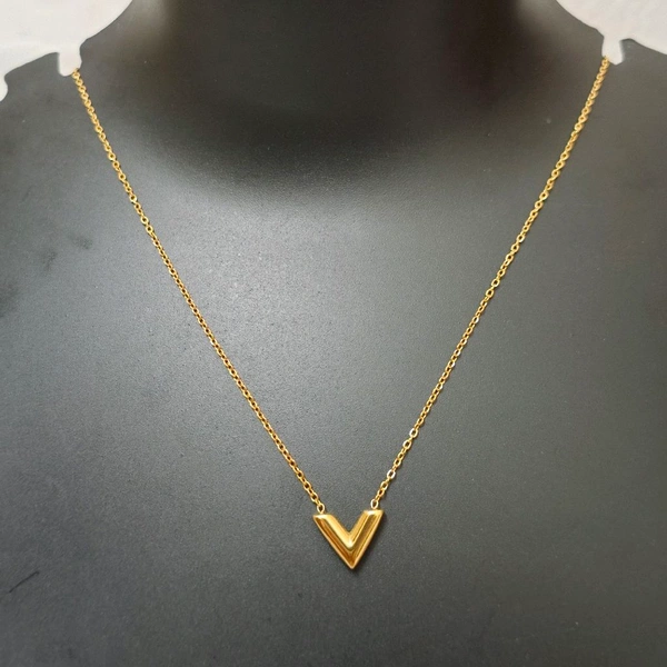V Shapped Anti Tarnish Neckpiece