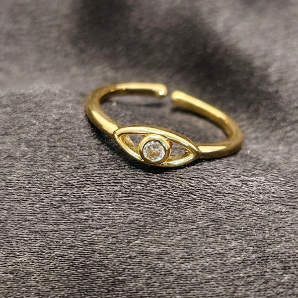 Adjustable Single Stone Ring