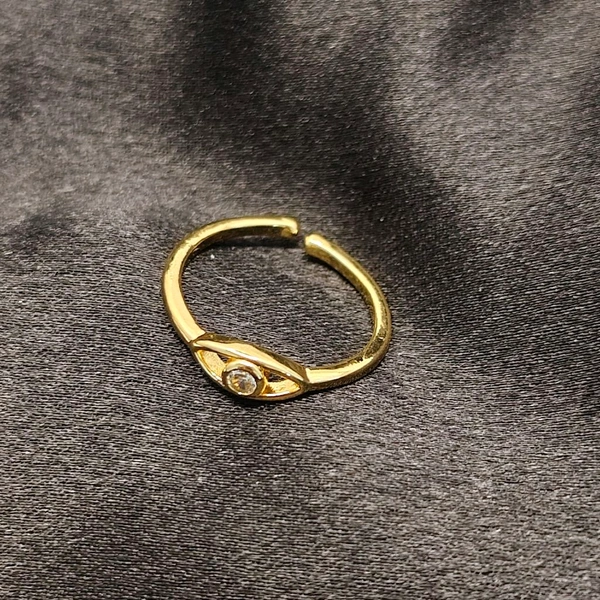 Adjustable Single Stone Ring