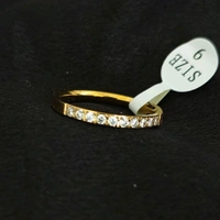 Stainless Steel Multin Stone Ring