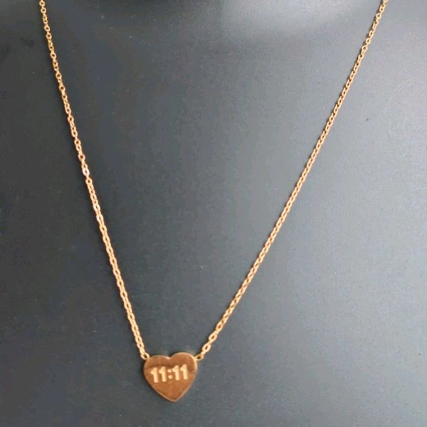 11:11 Heart Necklace