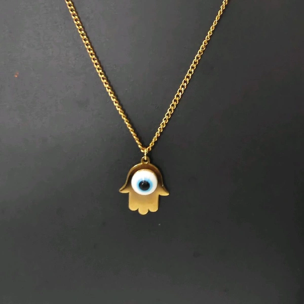 Evil Eye Hand Neckpiece