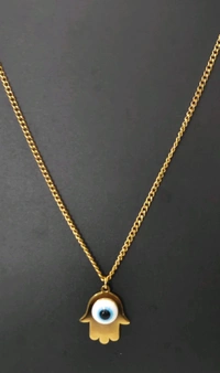 Evil Eye Hand Neckpiece