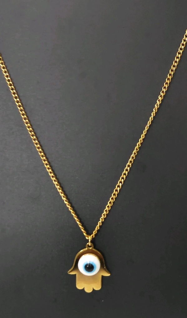 Evil Eye Hand Neckpiece