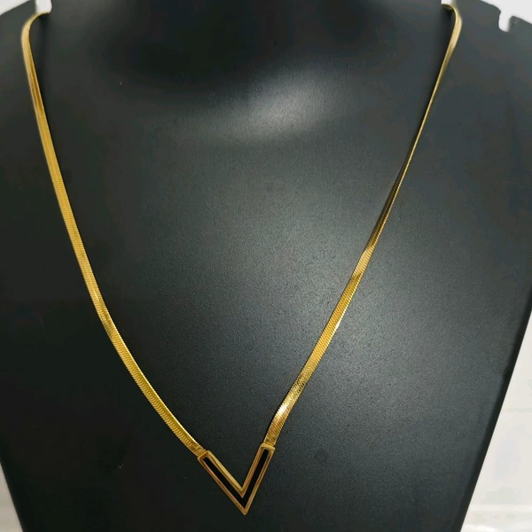 V Pendent Snake Chain Neckpiece