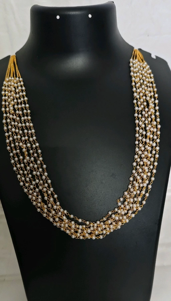 8 Layer Pearl Necklace