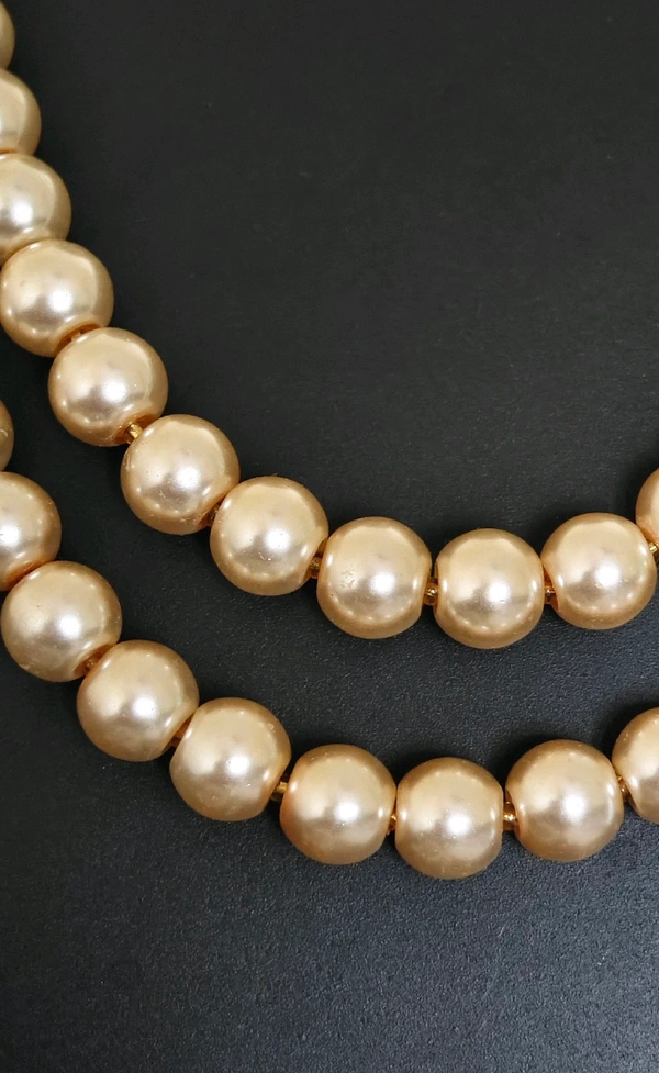 Light Golden Double Layer Necklace Set