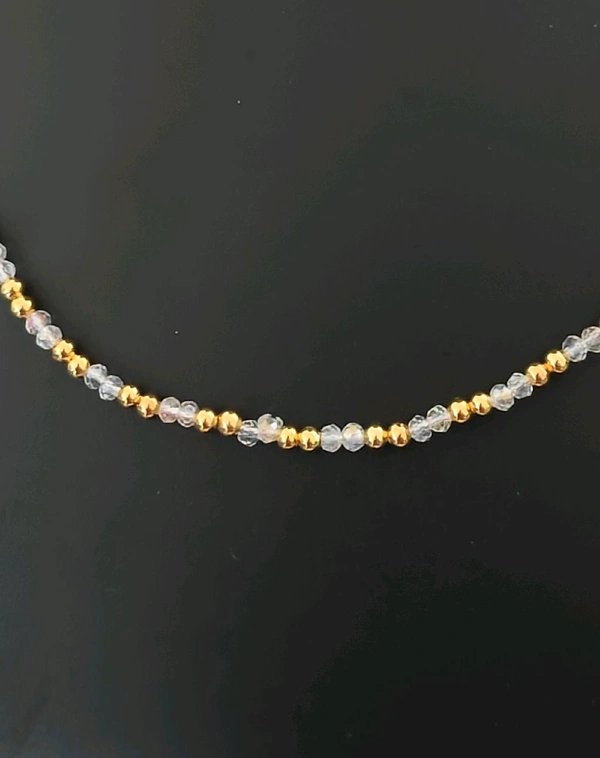 Kids Anti Tarnish Bead And Crystal Beads Neckpiece