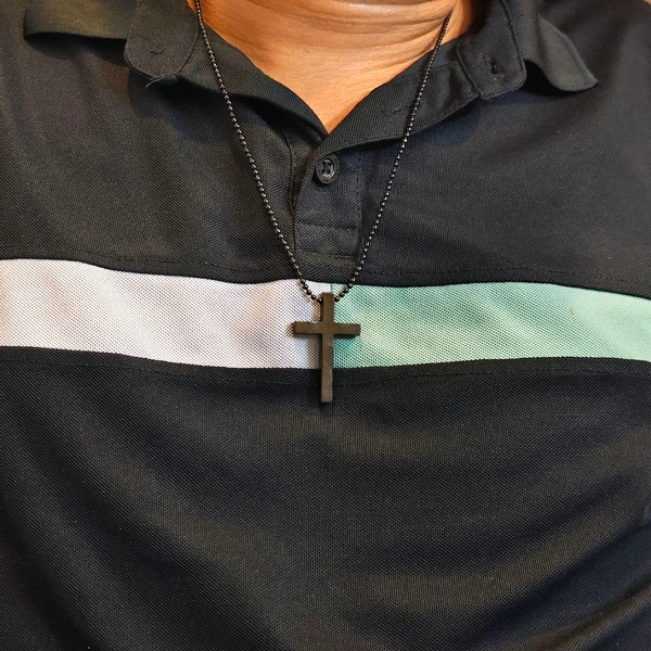 Black Cross Neckpieces For Men