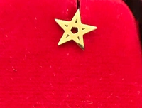 Stainless Steel Star Stud For Men