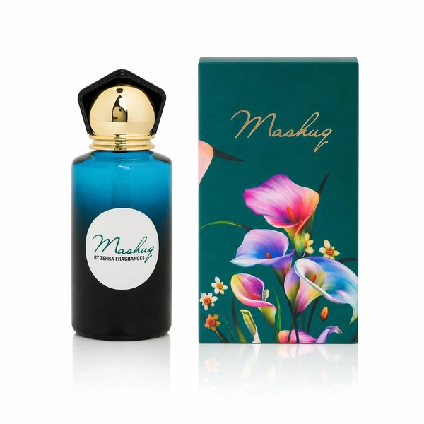 ZEHRA 50ml Mashuq Eau De Perfume for Long Lasting Fragrance Upto 8 to 10 Hours | Skinn Firendly Premium Perfume for Man & Woman | Best Perfume Gift Choice With Notes of Bergamot Orris Oud Musk