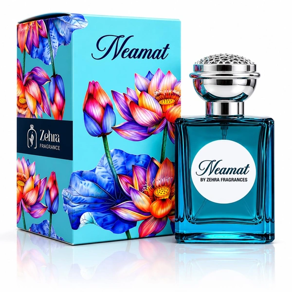 ZEHRA 50ml Neamat Eau De Perfume for Long Lasting Fragrance Upto 8 to 10 Hours | Skinn Firendly Premium Perfume for Man & Woman | Best Perfume Gift Choice With Notes of Neroli Rose Vanilla Sandalwood