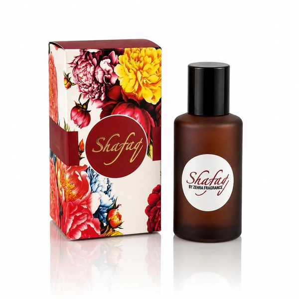 ZEHRA 50ml Shafaq Eau De Perfume for Long Lasting Fragrance Upto 8 to 10 Hours | Skinn Firendly Premium Perfume for Man & Woman | Best Perfume Gift With Notes of Clove Cinnamon Patchouli Amber Oud