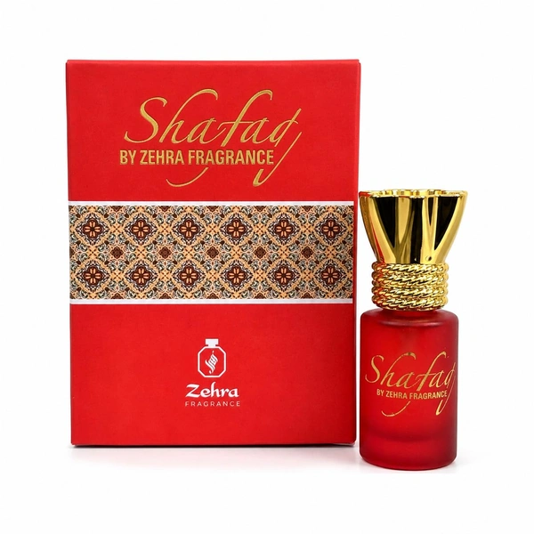 ZEHRA 6ml Shafaq Attar for Long Lasting Fragrance Upto 8 to 10 Hours | Alcohol free Pure Itra for Man & Woman | Luxury Gift Choice With Notes of Rose Vanilla Amber