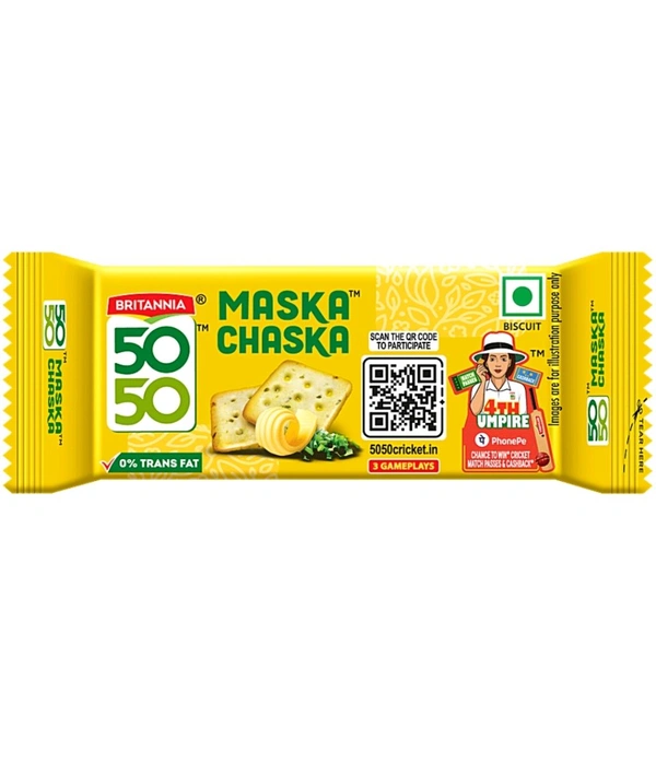 Britannia 50 50 Maska Chaska Biscuits, (10-MRP)