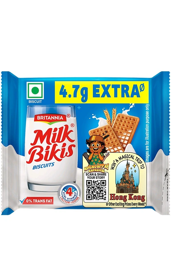 Britannia Milk Bikis Biscuit (5-MRP)