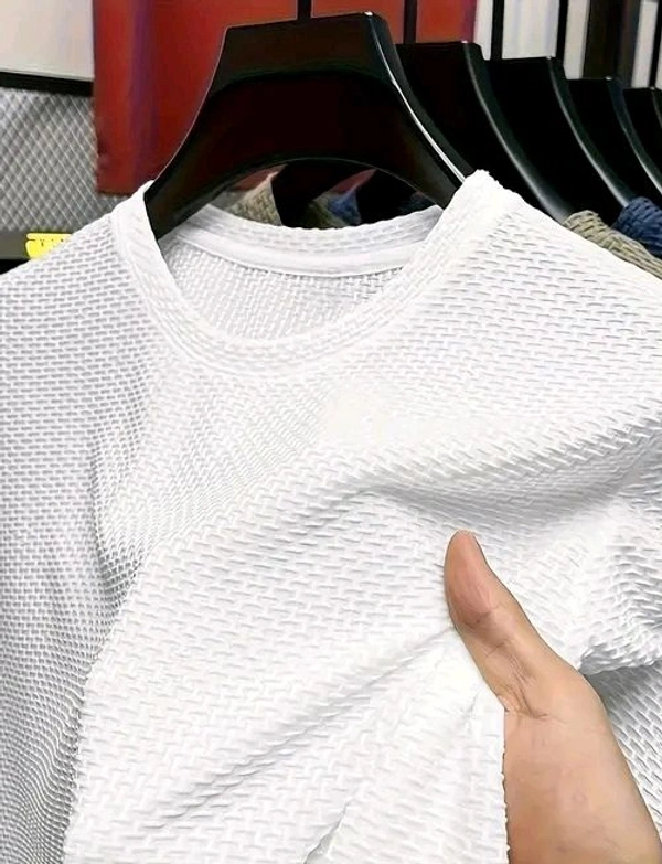 Men Cotton Blend Oversize Tshirts - XXL, White