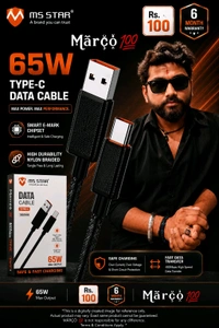 Ms star 65W Type - Cable / 6 Month Warranty