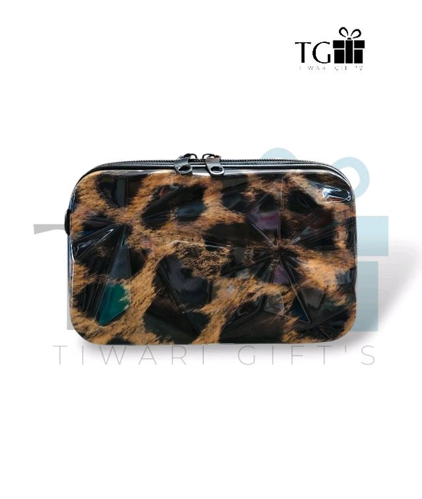 CROSSBODY BAG FOR GIRLS TIGER BLACK & BROWN 3D PRINT