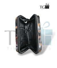 CROSSBODY BAG FOR GIRLS TIGER BLACK & BROWN 3D PRINT