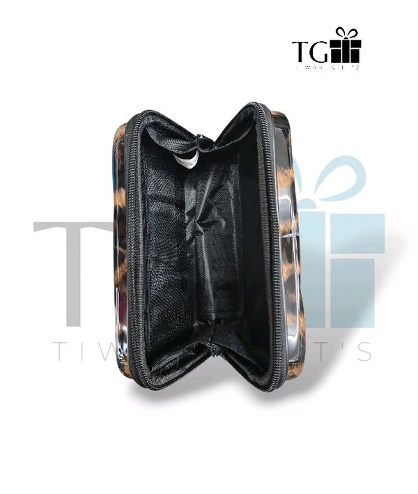 CROSSBODY BAG FOR GIRLS TIGER BLACK & BROWN 3D PRINT