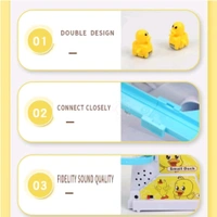 Duck Track Toys for Kids – Stair-Climbing Escalator with Lights & Music, Includes 3 Small Ducks – Interactive Duck Track Slide Toy – Perfect Toddler Gift