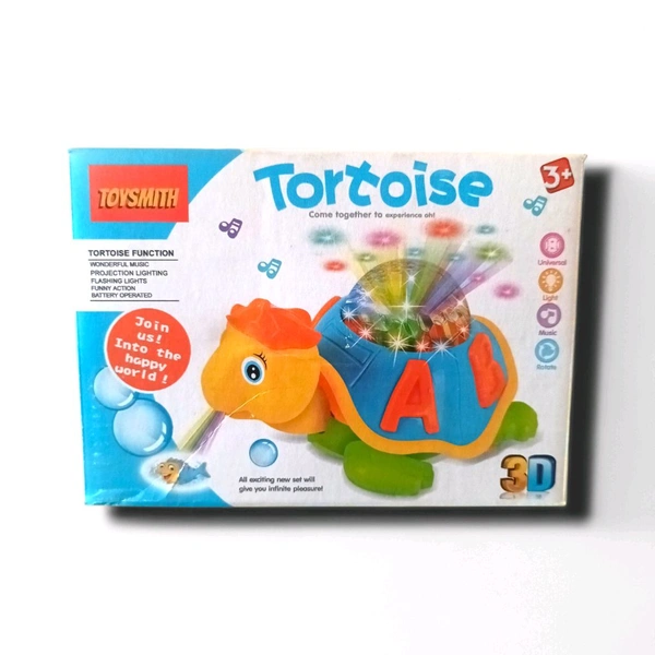 Tortoise Toy with 3D Flashing Light & Sound, Best Gift for Children -Toys for Kids, Boys, Girls Age 2+ Years (Tortoise)