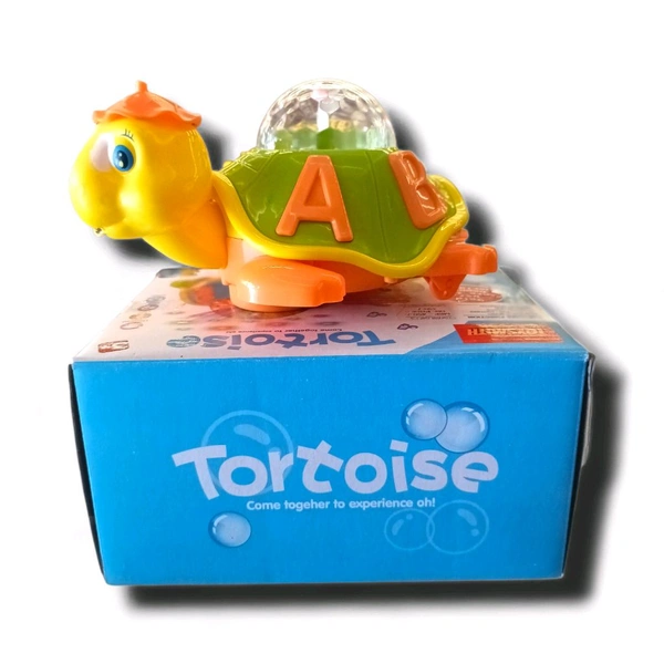 Tortoise Toy with 3D Flashing Light & Sound, Best Gift for Children -Toys for Kids, Boys, Girls Age 2+ Years (Tortoise)