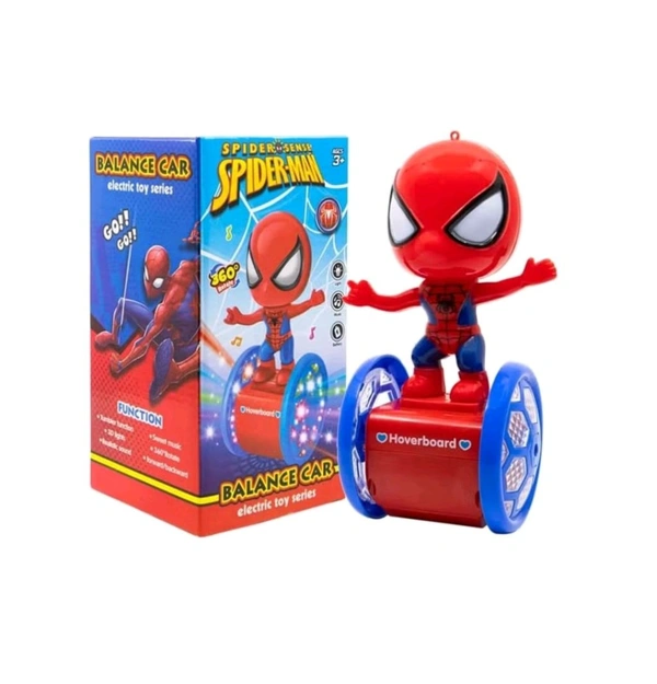 Superhero Spiderman Balance Car Toy With Flashlight