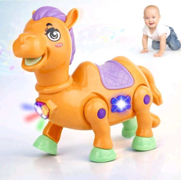 Musical Toy for Kids | Musical Camel Toy for Kids | Flashing Lights & Sound Toys | Interactive Baby Crawling Toy | Battery Operated Toys | Birthday Gift for Boys and Girls