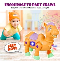 Musical Toy for Kids | Musical Camel Toy for Kids | Flashing Lights & Sound Toys | Interactive Baby Crawling Toy | Battery Operated Toys | Birthday Gift for Boys and Girls