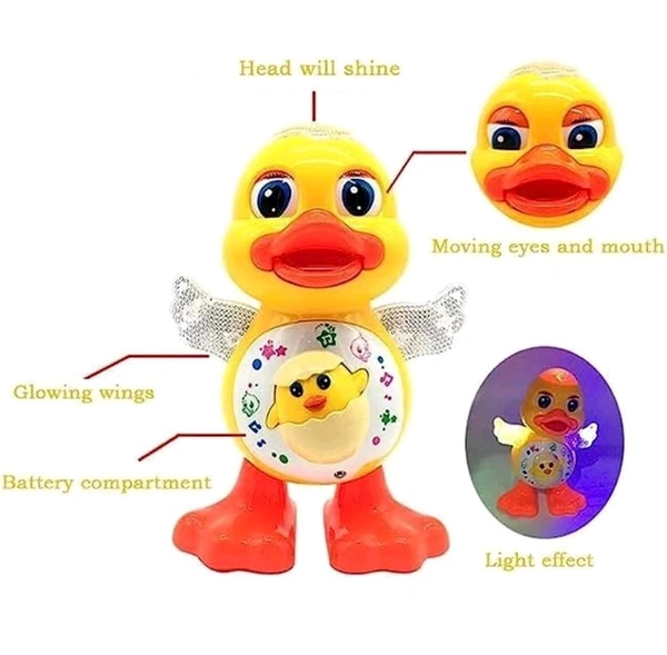 Dancing Duck with Music, Flashing Lights and Real Dancing Action Toy for Kids