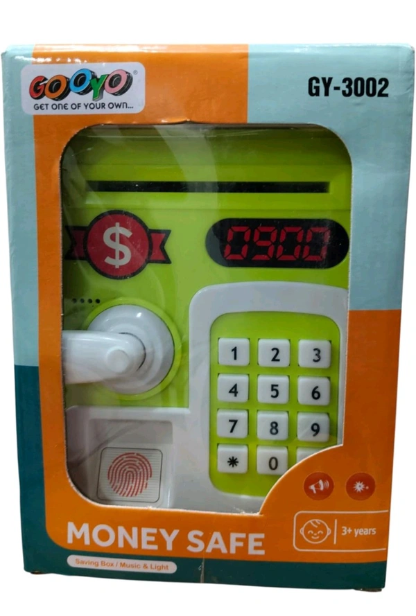 Kids Electronic Money Safe Piggy Bank with Password Lock | ATM Style Saving Box with Music & Light | Digital Coin & Cash Deposit Safe for Boys & Girls