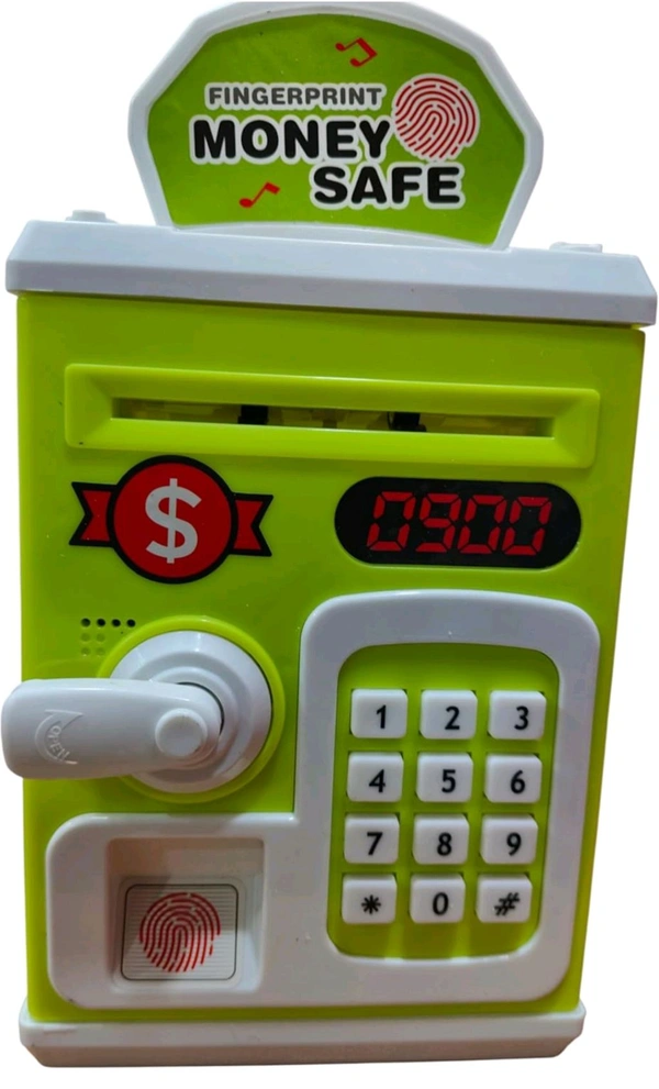 Kids Electronic Money Safe Piggy Bank with Password Lock | ATM Style Saving Box with Music & Light | Digital Coin & Cash Deposit Safe for Boys & Girls