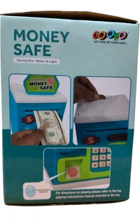 Kids Electronic Money Safe Piggy Bank with Password Lock | ATM Style Saving Box with Music & Light | Digital Coin & Cash Deposit Safe for Boys & Girls