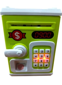Kids Electronic Money Safe Piggy Bank with Password Lock | ATM Style Saving Box with Music & Light | Digital Coin & Cash Deposit Safe for Boys & Girls