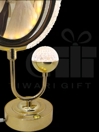 customized LED crystal photo frame lamp featuring three lighting modes—white, warm, and mixed—controlled via touch.