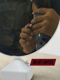 TaffHome Magic Mirror with Photo Frame is a functional table mirror that turns into an illuminated photo frame when connected to electricity.