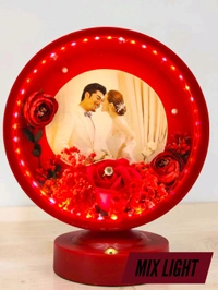 RED HEART LIGHT LAMP WITH 3 DIFFERENT LIGHT'S AND USES WITH CABLE AND CELL.