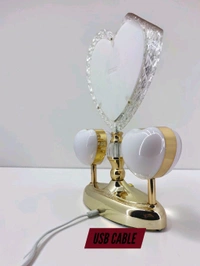a Generic Heart Shape Crystal Light Lamp Photo Frame.