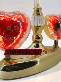a Generic Heart Shape Crystal Light Lamp Photo Frame.