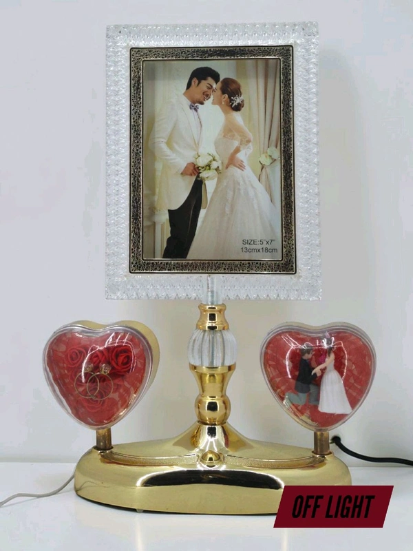 a Generic SQUARE Shape Crystal Light Lamp Photo Frame.