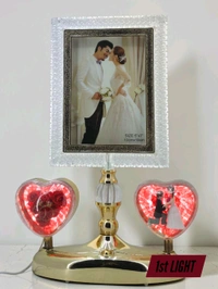a Generic SQUARE Shape Crystal Light Lamp Photo Frame.