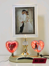 a Generic SQUARE Shape Crystal Light Lamp Photo Frame.