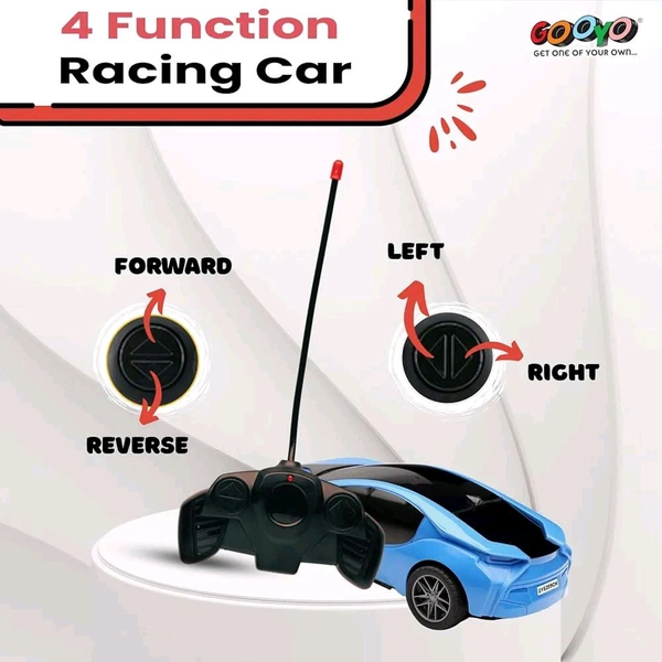 a 3D famous remote-controlled toy racing car.
It features 4-way control: forward, reverse, left, and right turns.