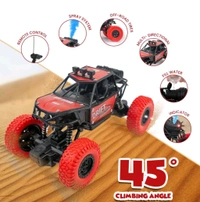 Gooyo GY-45 Rechargeable Remote Control Rock Crawler with Spray Function | 45° Climbing High Speed RC Car Toy for Kids | Power Source: Lithium Battery for Car (Included)