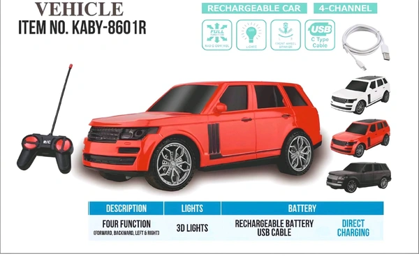 Plastic Body Remote Control Range Rover CHARGEABLE Car .
