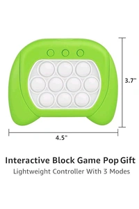 Pop It Game Controller – Interactive Light & Sound Sensory Toy for Kids – Handheld Push Bubble Game with Multiple Modes, Fun Music & LED Lights – Stress Relief and Learning Play Kit.