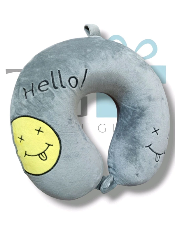 Neck Pillow Premium Quality Super Soft - Grey