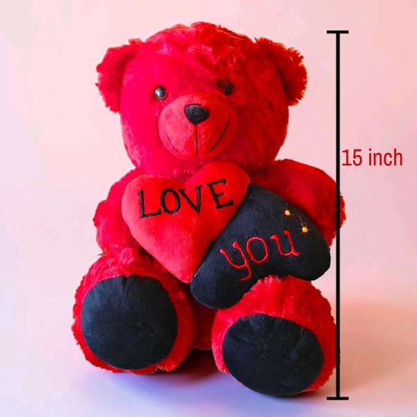 Love You Heart Teddy Soft Toy.